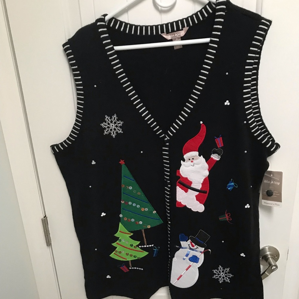 Ladies plus size Christmas vest 3X